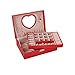 Produktbild BALLYE Schmuckschatulle Schmuckschatulle mit Schloss Schmuckschatulle Ohrringe Ohrringe Handschmuck Aufbewahrungsbox Große Kapazität Schmuckschrank Geschenkbox Mädchen Schmuck Organizer (Color : Red)