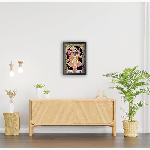Image of Shrinathji Photo Frame, Black, 14.5x20.5 Inch