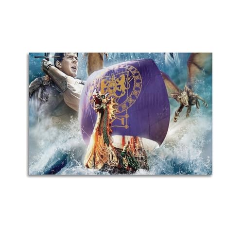 KFNICCE Póster decorativo das crônicas de Nárnia da película 8 cartazes decorativos para parede e impressão artística moderna para quarto familiar, 20 x 30 cm