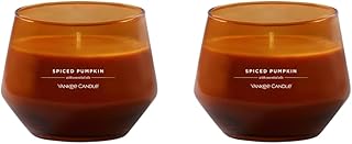 Yankee Candle Studio Candle with Essential Oils, Spiced Pumpkin, 10 Ounce (Pack of 2)