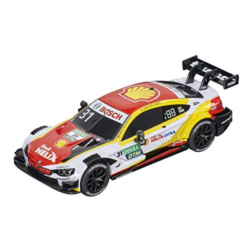 Carrera 64185 BMW M4 DTM S. V. D. Linde 1:43 Scale Analog Slot Car Racing Vehicle GO Slot Car Toy Race Track Sets