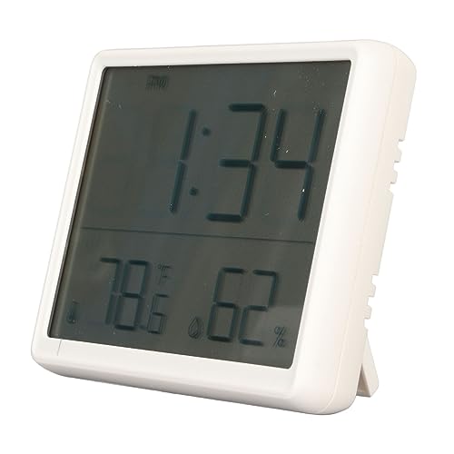 Despertador Digital, Relógio Digital 12/24 Horas Com Monitor de Umidade de Temperatura Interna e Gra