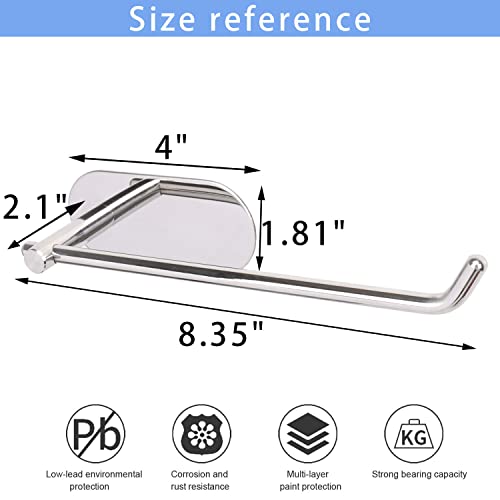 TocTen Hand Towel Holder/Towel Ring, No Drilling Stick on Wall Hand Towel Bar, SUS 304 Stainless Steel Hand Towel Rod, Strong Self Adhesive Hand Towel Rack/Hanger for Bathroom Kitchen(Polished Chrome) - Thumbnail 6