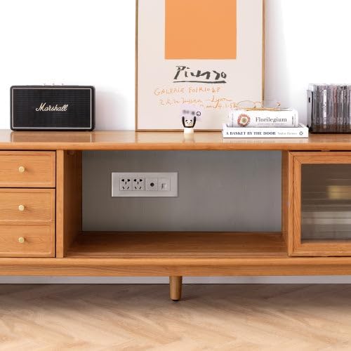 GVAwood Cherry Solid Wood TV Cabinet 78.7х15.7х19.7 inch/ 200х40х50сm/ Cherry Color/TV Cabinet/USA DELIVERY 1 Week