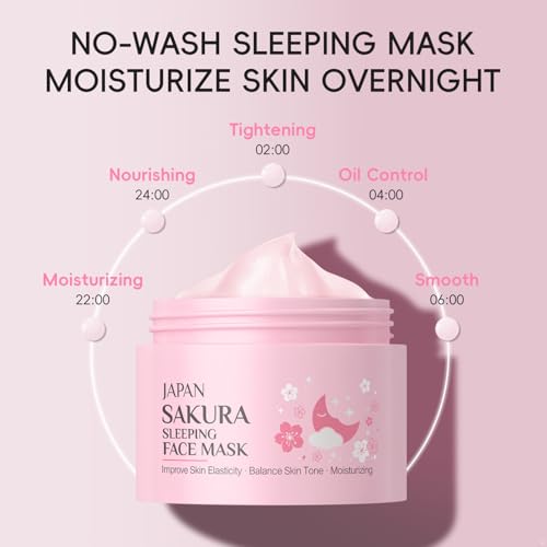 YEAHDOR Sakura Vitamin C Serum for Face Moisturizing Dry Skin Improves Skin Tone and Elasticity Lightweight Fast Absorbing Formula Pink One Size