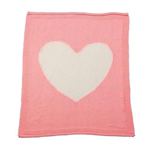 harayaa Baby nyfödd mjuk stickad filt barnvagn spjälsäng Moses korg småbarn sjal filtar - rosa, som beskrivs