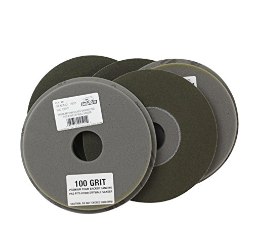 Gator Grit Foam Backed Drywall Sanding Pads - 5 Pads - 100 Grit