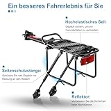 toptrek Gepäckträger Mountainbike für 24-29 Zoll Fahrrad | Universelle Aluminiumlegierung Gepäckträger Tragfähigkeit Mindestens 50 KG | Fahrrad Gepäckträger Hinten für MTB Rennrad EBike Gravel Bike