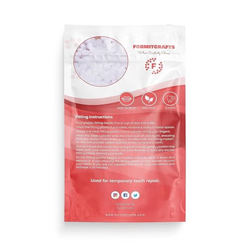 Thermoplastic beads for teeth repair– for DIY Tooth Filling – Moldable Thermal Beads for Teeth Repair – Ideal for Chipped, Cracked Teeth – Realistic and Durable (35 grams) - Thumbnail 2