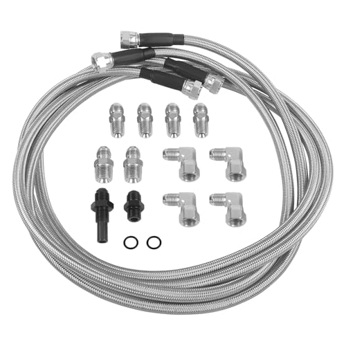6AN 70" Transmission Fluid Oil Cooler Hose Line Kit Compatible