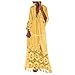 ZYUEER Robe Femme Ete, Robe Femme Ete Longue Manche Col V Robe de Plage en Dentelle Fluide Longue Robe Grande Taille Sexy Cocktail Soire Fête Chic Pas Cher