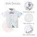 SOLOYEE Toddler Baby Boy Outfit 18-24 Months Boys Suit Gentleman Wedding Dress Short Sleeve Shirt+Bowtie+Suspender Shorts Summer Spring Little Boy Clothes Sets
