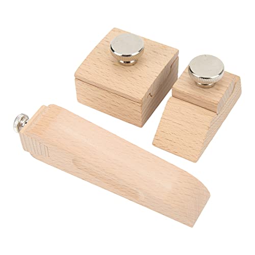 Xixian 3 Pcs Wooden Sanding Block Set for Leather Edge Polishing, Beech Wood Hand Sandpaper Holder with Stainless Steel Clip, Ergonomic Craft Tool for Smoothing and Sha Leather Goods - Image 8