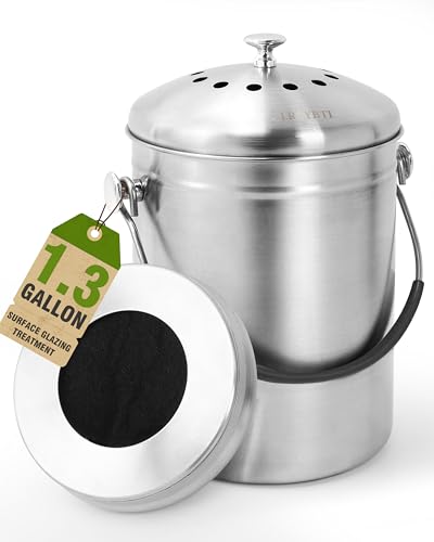 LRYYBTI 1.3 Gallon Compost Bin