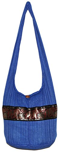 Image of Elephant Stripe Bohemian Hipster Hobo Boho Hippie Crossbody Bag