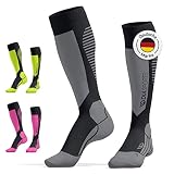 Diasports Skisocken Herren / Damen SKISTER ideal für kalte Temperaturen | Wärmeregulierende Wintersocken mit zusätzlicher Kompression | Perfekte Passform und nahtlos verarbeitet (Grau, 43-47)
