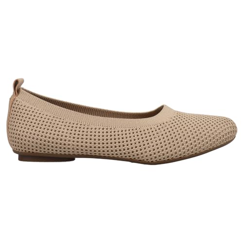 VANELi Womens Suvi Perforated Ballet Flats Casual - Beige