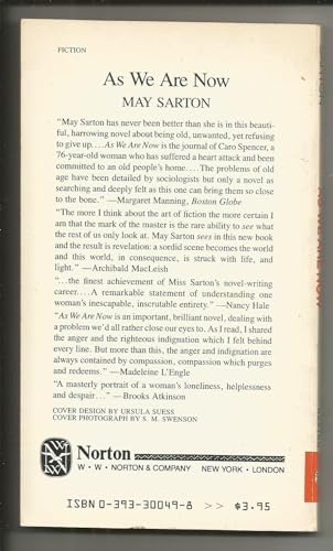 As We Are Now 0393300498 Book Cover