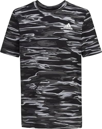 T-shirt adidas manches courtes garçon vêtement coton motif camouflage mode enfant