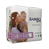 Bambo Nature Eco Friendly Premium Baby Diapers for Sensitive Skin, Size 4 (15-40 lbs), 360 Count (2 Cases of 180)