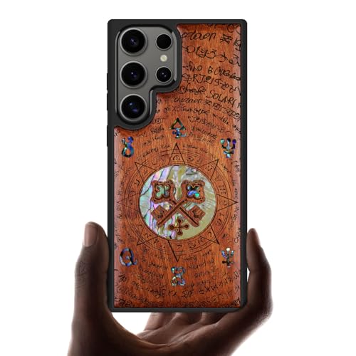 Coque Galaxy S25 Ultra luxe en coffret cadeau bois et nacre