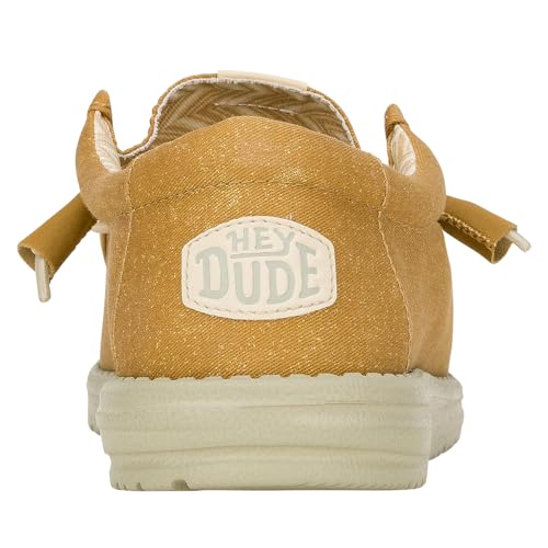 Chaussures pour hommes HEYDUDE baskets légères en toile stretch taille 46 couleur cumin