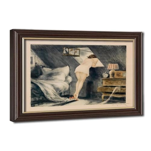 Impression sur toile The Attic Room Louis Icart - Décoration murale salon