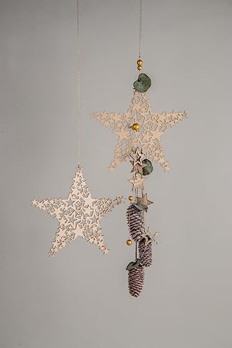 Rayher Wood Star for Crafting and Home Décor, Large Wooden Star Ornament, Natural Wood, 21.7cm, 46708505 - Image 4