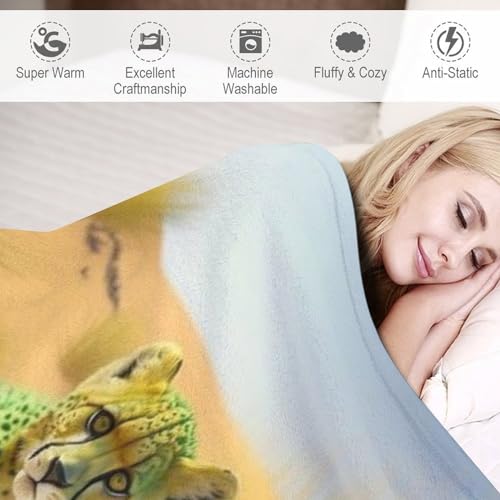 Couverture polaire léopard plaid doux et chaud pour des soirées cocooning