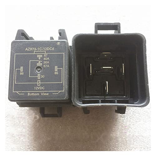 Relé AZ973-1C-12DC4 Mini-ISO de 5 pines y 40A para control eléctrico en automoción