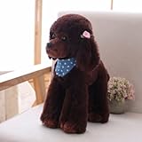 OPHRBU Poodle Plush Toys, Soft and Cute Poodle Plush Toys, Pillows, Cushions, the Best Gift for Your Family and Friends. 1 pc. (Coffee 12 inches)
