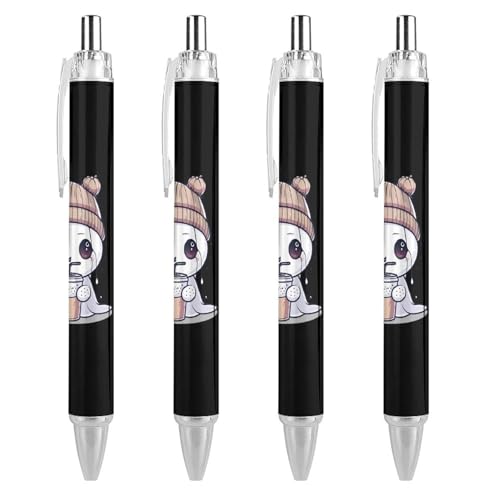 Bolígrafos de Halloween retráctiles y divertidos con tinta azul para regalar en la oficina, 4 u.
