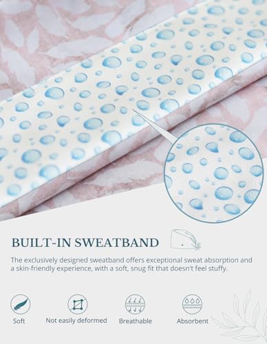 Image of Scrub Caps for Women with Buttons, Classic Surgical Caps | Double-Sided Printed, Adjustable,Long Hours, Sweatbands, Fabric Help Reduce Static Buildup