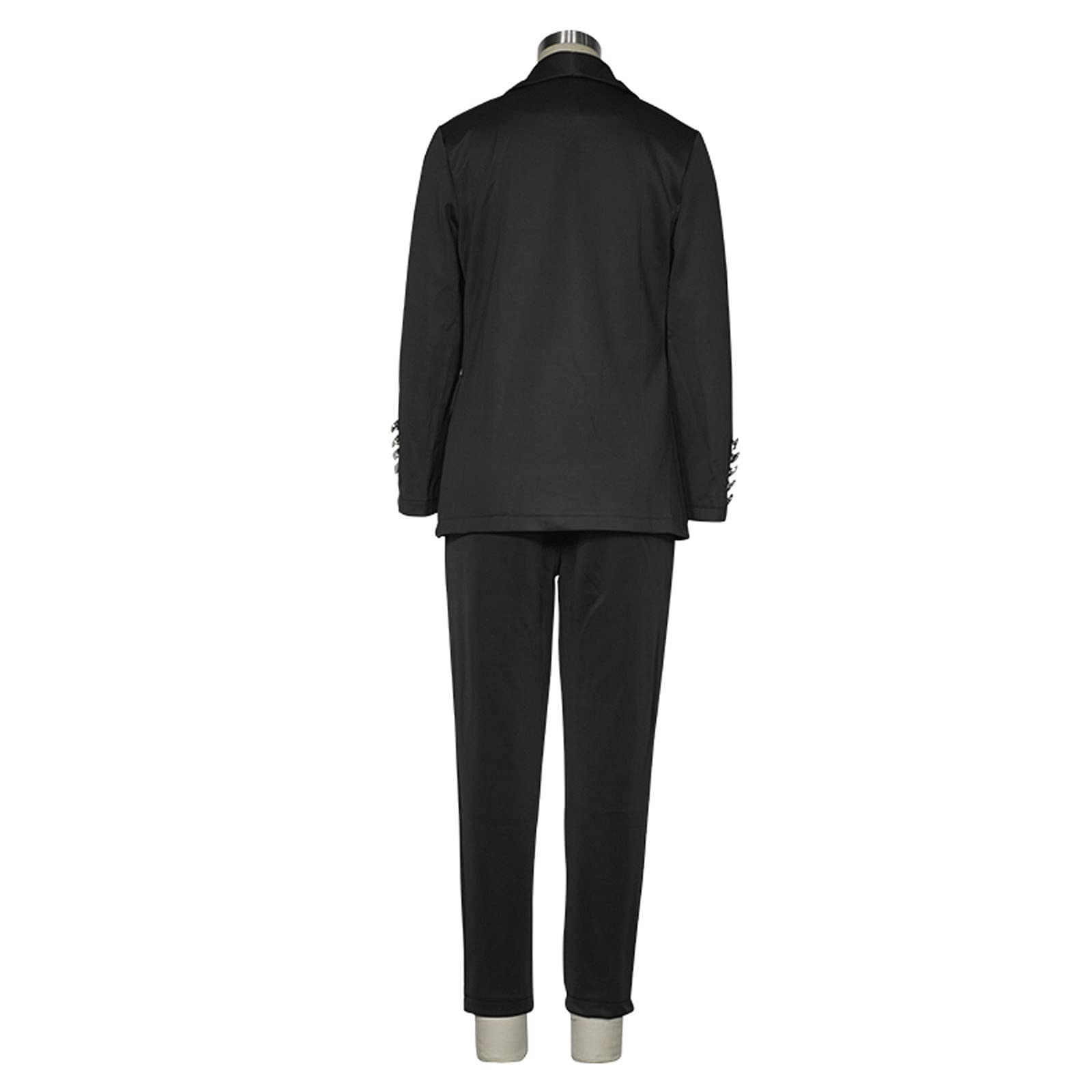 Ensemble Pantalon Femme Chic Et Elegant pour Mariage Couleur Unie Slim Fit Blazer Veste Costume à Manches Longues Pantalon De Costume Taille Haute Legging Ensemble Travail