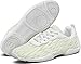 BAXINIER Girls Tennis Shoes Lightweight Lace-Up Kids Sneakers for Cheerleading, Running, Walking (Little Kid/Big Kid) - White 3 Big Kid