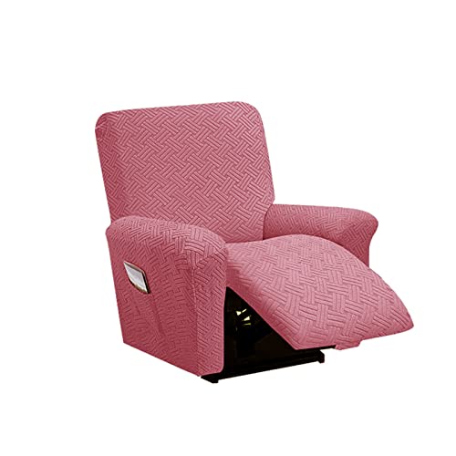 Funda de sofa reclinable antideslizante OBASDFD con correa elastica rosa 2