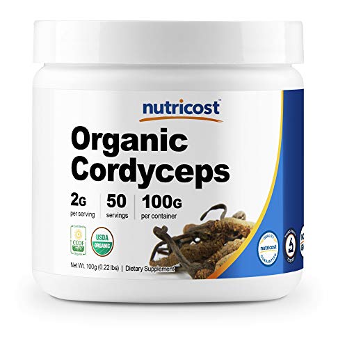 Nutricost Organic Cordyceps Powder 100 Grams - USDA Certified Organic, Non-GMO, Gluten Free