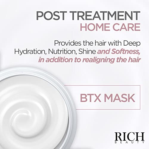 Rich Beauty Repair Mask Anti Frizz Nano Therapy Brazilian Deep Hair Botox Treatment For Straightened, Dry And Damaged Hair - Formaldehyde Free 17.6Oz (500Gr) #TOP4