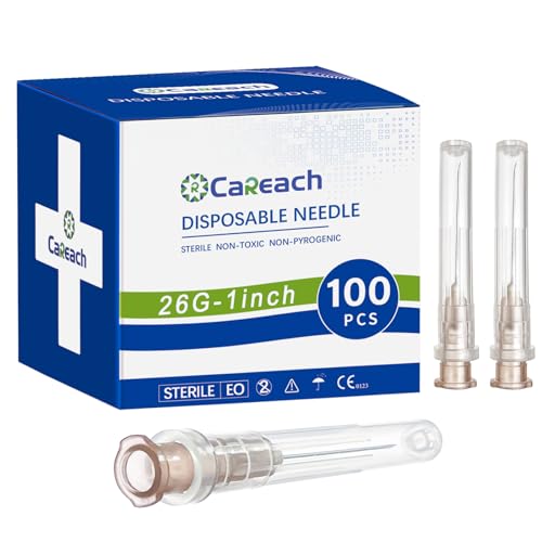 Image of 100pcs 26Gauge 1inch Luer Lock Refilling Inks, Individually Wrapped