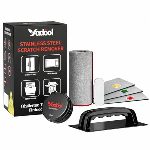 Yadool Stainless Steel Elevator Panel Scratch Remover Kit for Non-Coated Stainless Steel Surfaces, Removes Scratches Scuffs Abrasions, Restores Brushed Finish, DIY Repair Solution