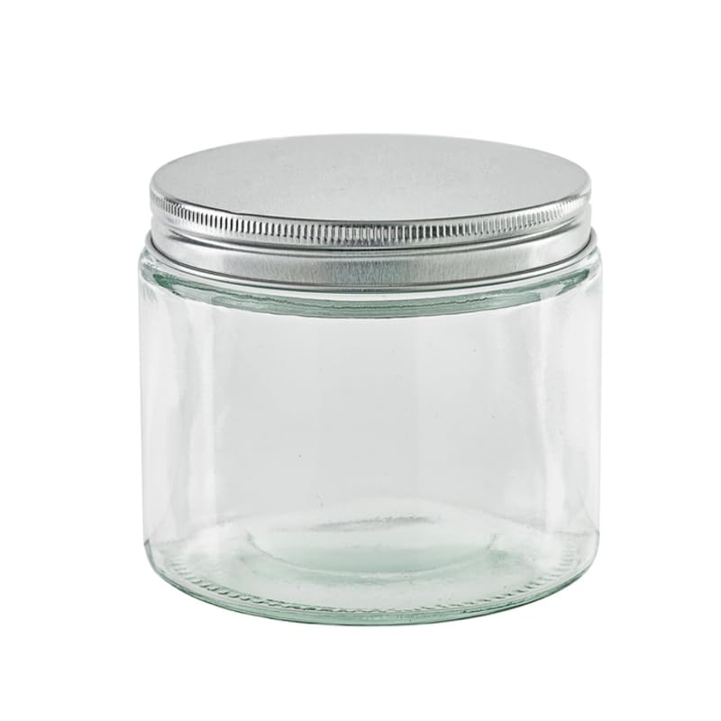 PacknWood - 50 Cajas Reutilizables Vidrio con Tapa | Envase Reutilizable Profesional 390ml | Ø8,8x8,1 cm | Hostelería, Restaurante, Delivery