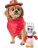 Rubie's Disney Toy Story Woody Pet Hat, Scarf, and Toy Bundle, As Shown, Small/Medium