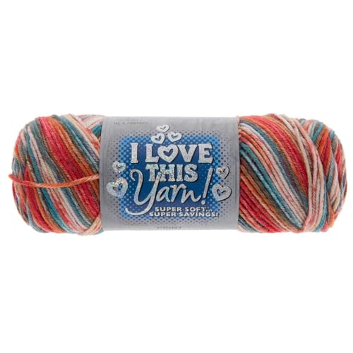 Image of Hobby Lobby Print I Love This Yarn, 875 Royal Gorge, Set of 2 | 4 Medium Weight, 252 Yards Per Skien, For Crocheting & Knitting