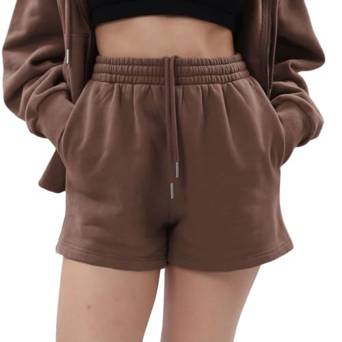 Short de survêtement pour femme idéal pour le cocooning à la maison et les sorties de printemps