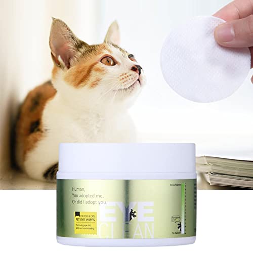 manchas lágrima para cães - 120 Peças Almofadas Algodão Limpador Olhos | Toalhetes limpeza sem perfu