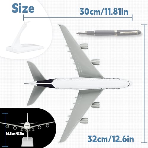 Joylluoan 1:130 Luthansa A380 Model Plane Alloy Diecast Airplanes Model Airplane