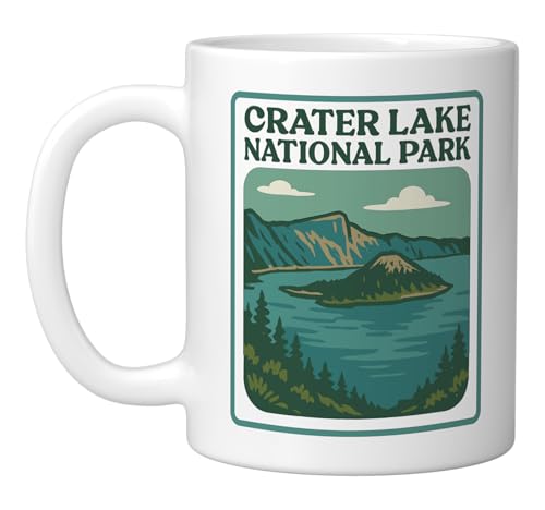 Taza cerámica Crater Lake National Park blanca 11 oz miniatura 1