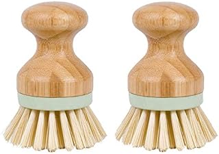 Dish Brush 2 Pieces Mini Plastic Good Grips Bristles Scrub Brush Dish Scrubber