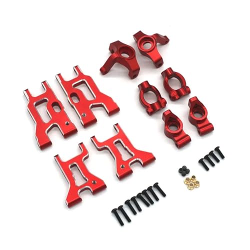 RC�A�b�p�[���A�X�C���O�A�[�� For Fox Hound NR H9804 1/10 �����p�X�C���O�A�[���X�e�A�����O�J�b�v C �V�[�g�p 5 �_�Z�b�g���i Rc �J�[�C���ύX(Red)