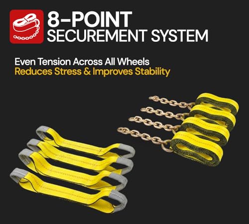 Mytee Products Roll Back Tie Down System Chain Ends 8 Point Tie Down Kit for Car Hauler Carrier Tow Truck - 14ft by Mytee Products - Image 5